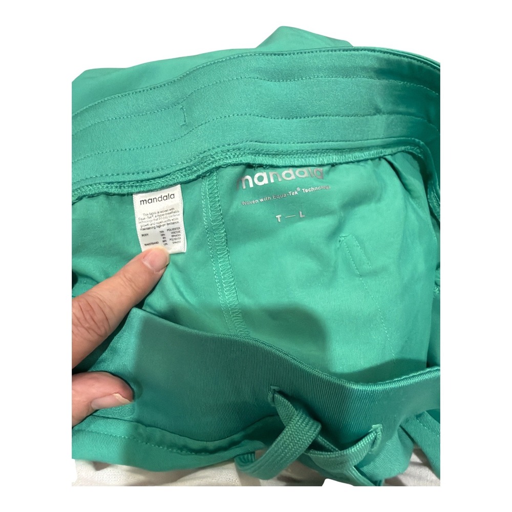 Mandala Turquoise Teal Equa-Tek Scrub Pants Womens Tall Large Medical Cargo T-L - Picture 4 of 4